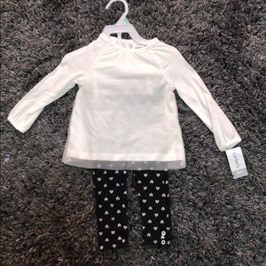 Black and white matching set